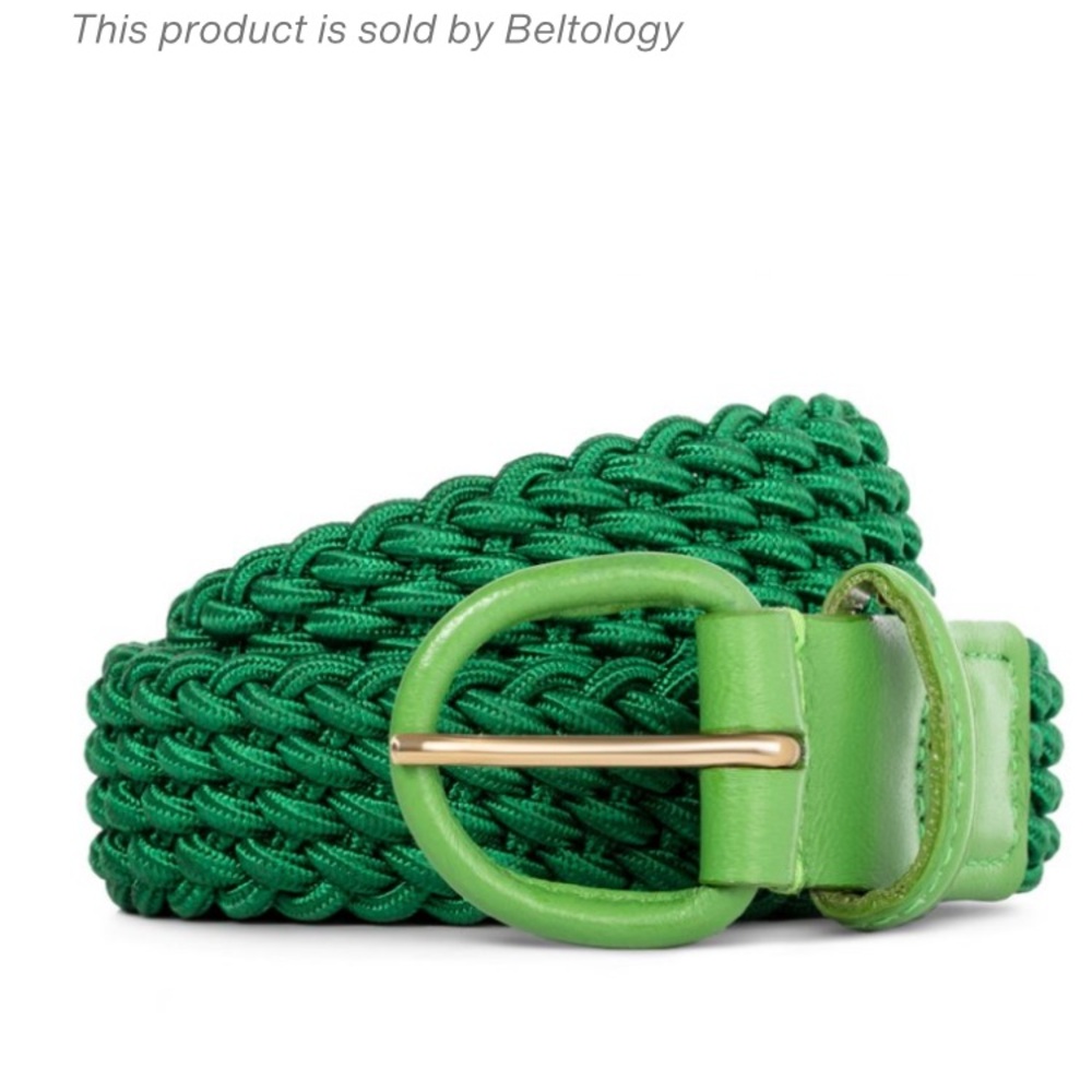 André Saraiva x Beltology Green Woven Belt Size L